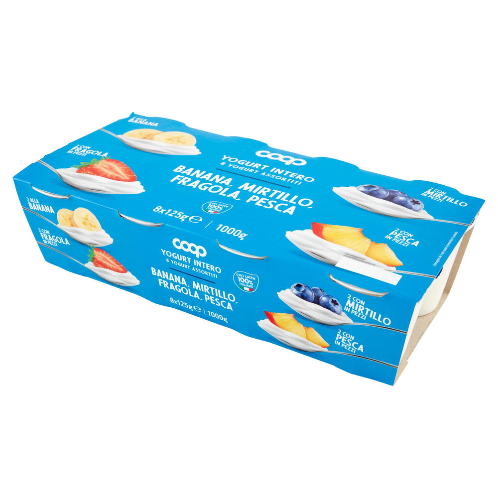 YOGURT INTERO GUSTI ASSORTITI FRUTTA COOP G 125X8 - 8