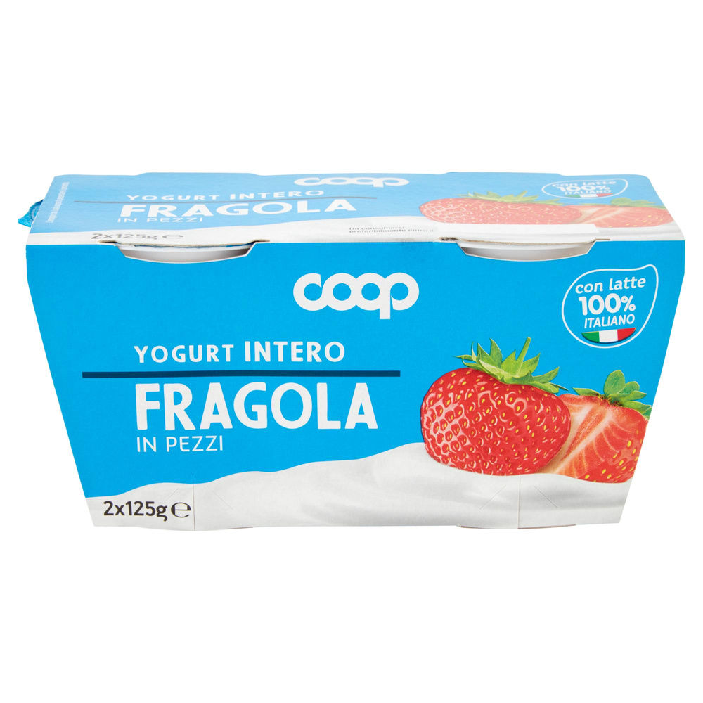YOGURT INTERO FRAGOLA COOP G125X2 - 8