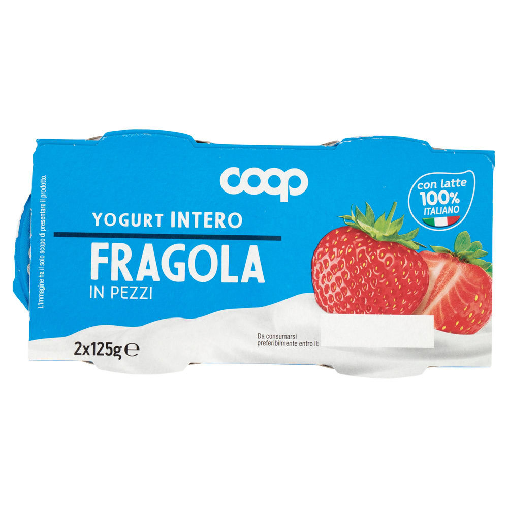 YOGURT INTERO FRAGOLA COOP G125X2 - 6