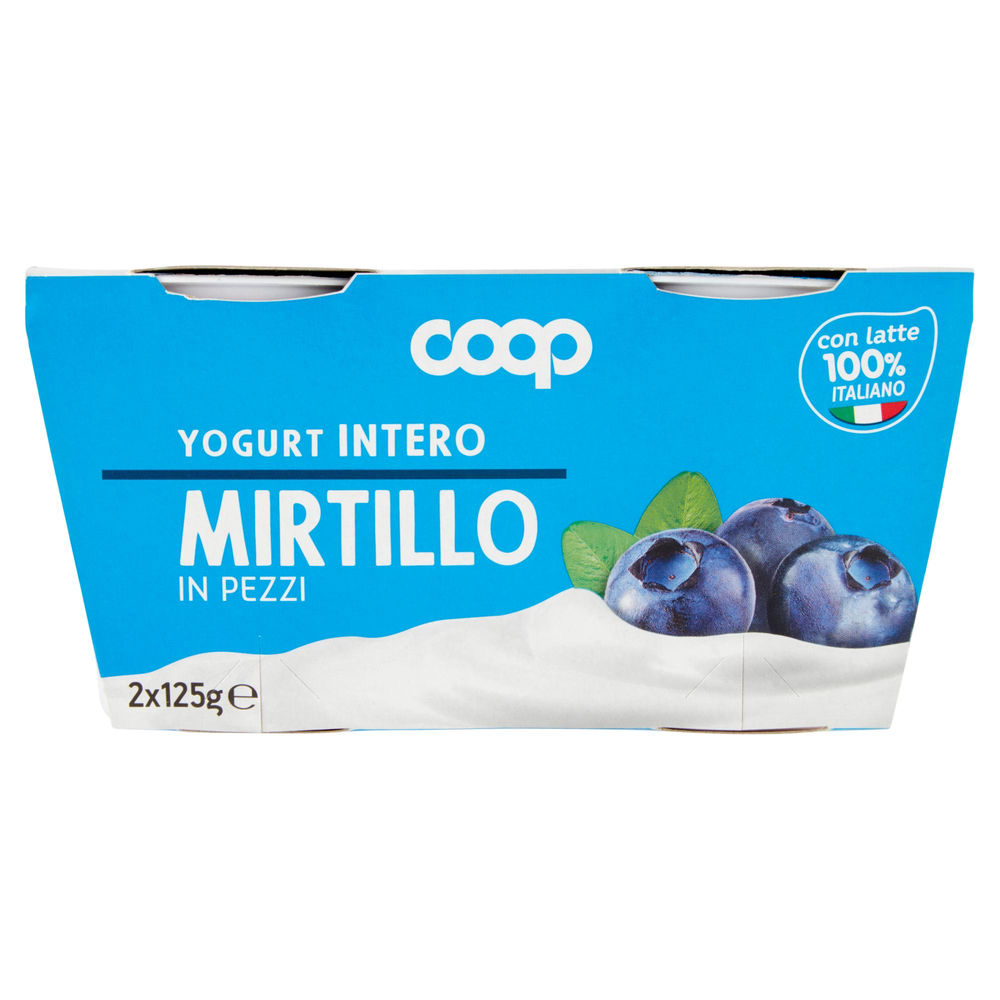 YOGURT INTERO MIRTILLO COOP G 125X2 - 0