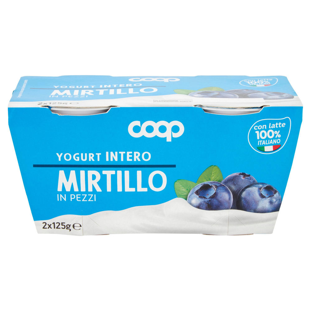 YOGURT INTERO MIRTILLO COOP G 125X2 - 3