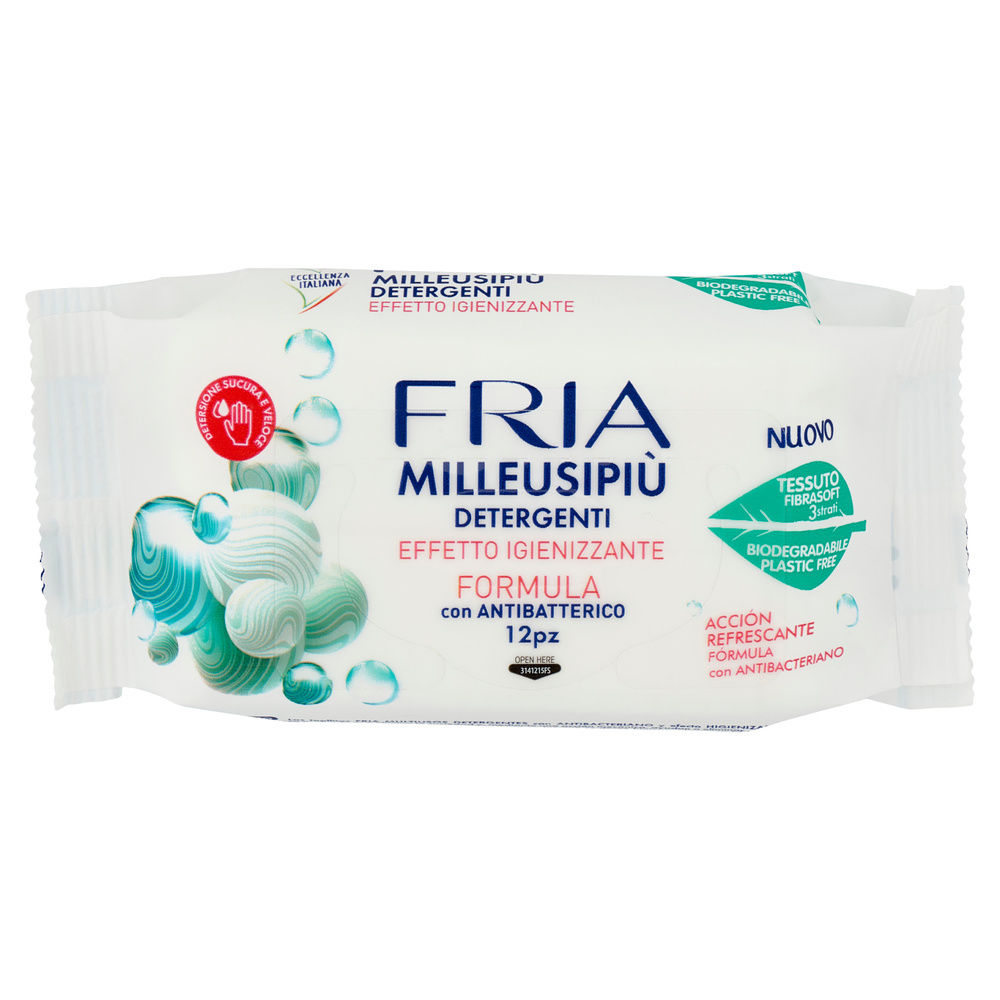 SALVIETTE FRIA MILLEUSIPIÙ IGIENIZZANTE PZ 12 - 6