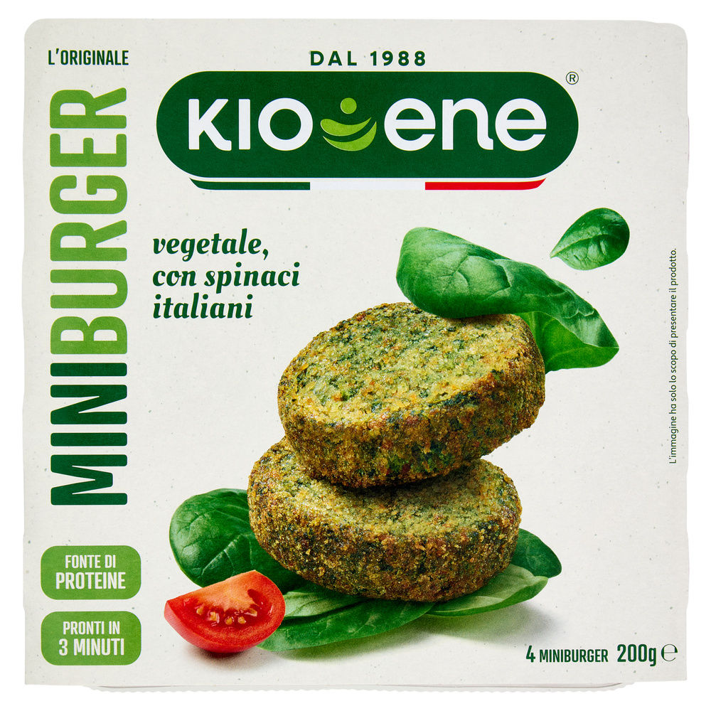 MINI BURGERS  AGLI SPINACI KIOENE ATM 4X50G - 0