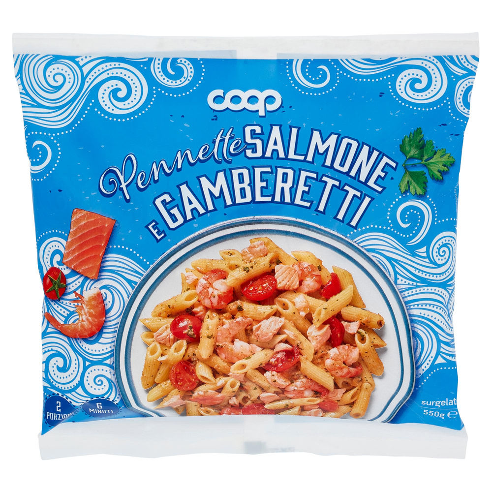 PENNETTE SALMONE E GAMBERETTI COOP BUSTA SURG. G 550 - 2