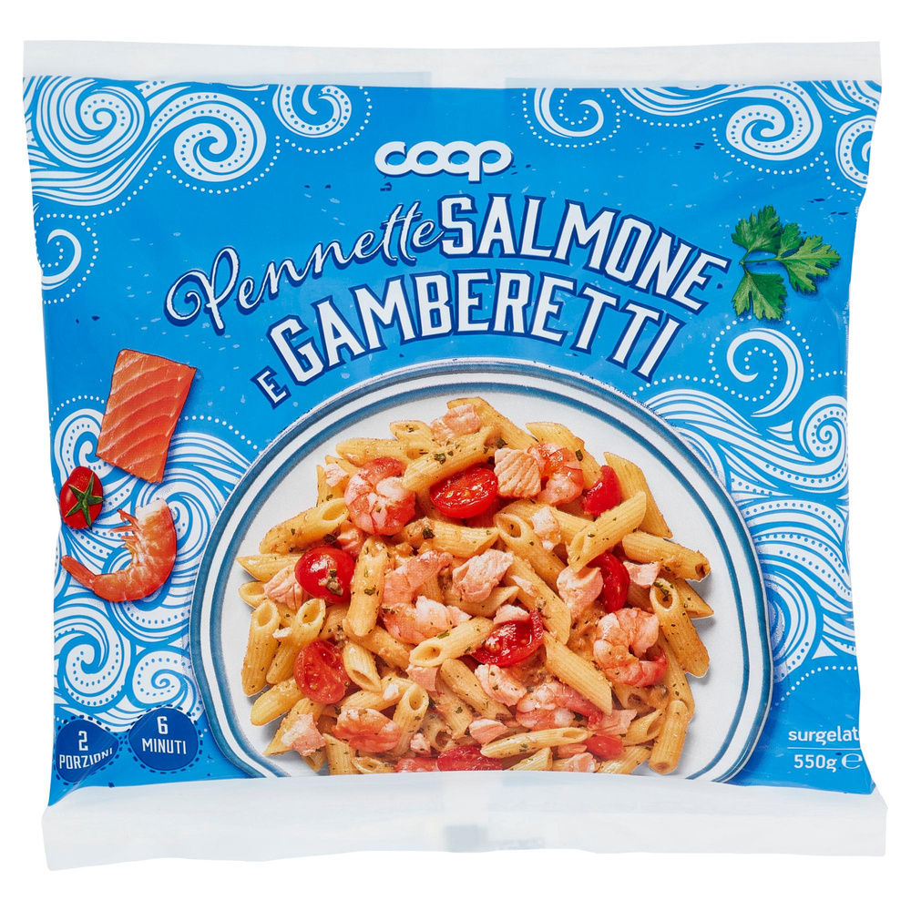 PENNETTE SALMONE E GAMBERETTI COOP BUSTA SURG. G 550 - 7