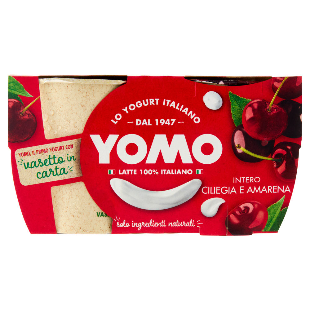 YOGURT YOMO 100% NATURALE CILIEGIA MARENA 2X125 G - 0