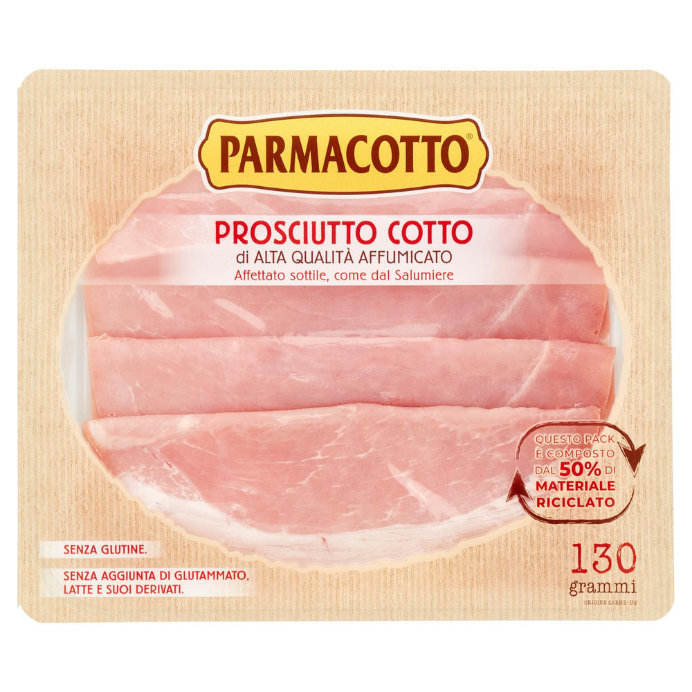 PROSCIUTTO COTTO AFFUMICATO OVALI PARMACOTTO VASCHETTA G 130 - 5