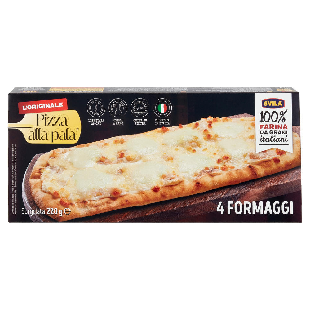PIZZA ALLA PALA 4 FORMAGGI SVILA SCATOLA G 220 - 2