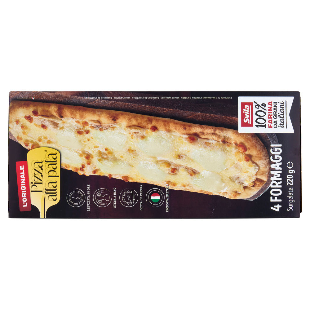 PIZZA ALLA PALA 4 FORMAGGI SVILA SCATOLA G 220 - 1