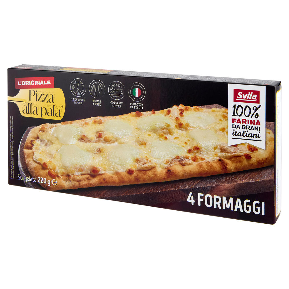 PIZZA ALLA PALA 4 FORMAGGI SVILA SCATOLA G 220 - 8