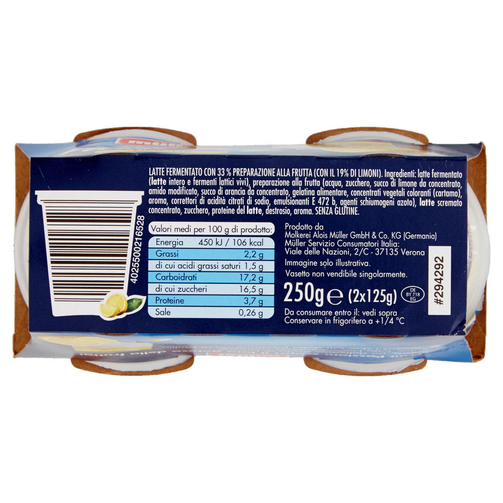 YOGURT FRUIT PASSION LIMONE MULLER 2X125G - 7