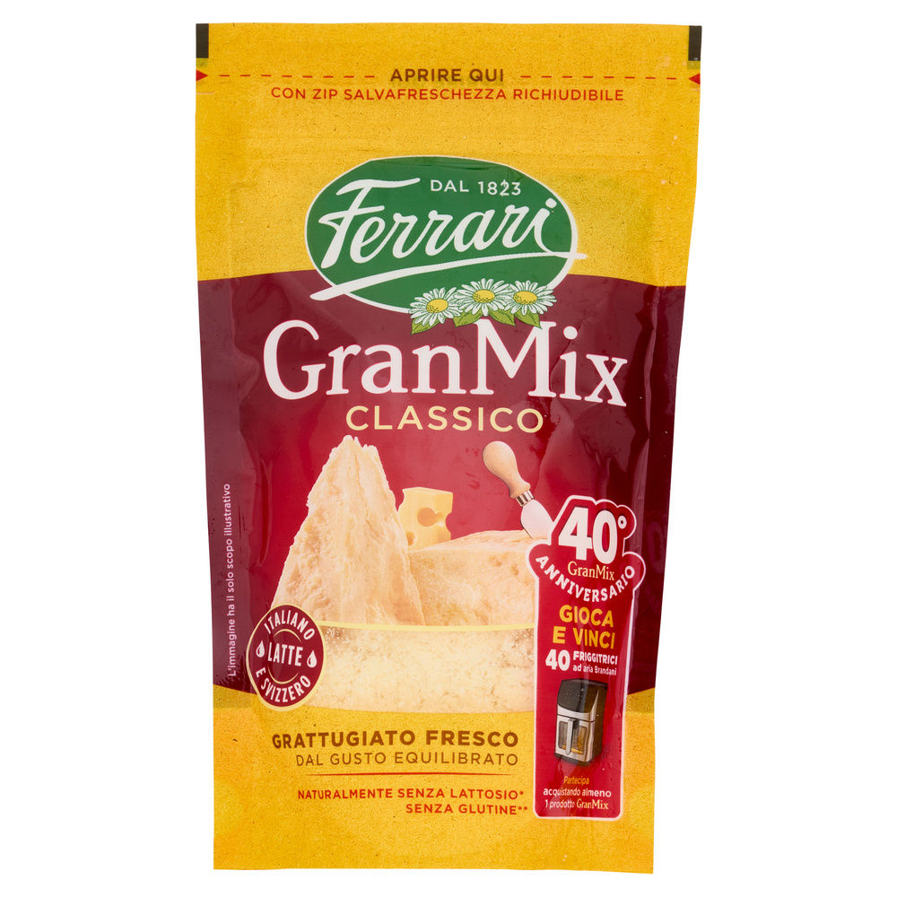 FORMAGGIO GRATTUGIATO GRANMIX FERRARI BUSTA 100 G - 10