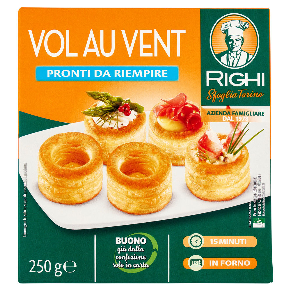 VOL AU VENT PASTA SFOGLIA DA FARCIRE RIGHI G 250 - 0