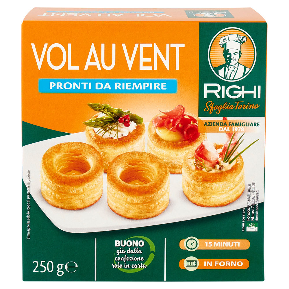 VOL AU VENT PASTA SFOGLIA DA FARCIRE RIGHI G 250 - 2