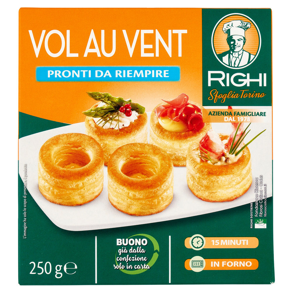 VOL AU VENT PASTA SFOGLIA DA FARCIRE RIGHI G 250 - 3