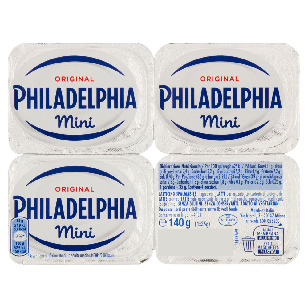PHILADELPHIA CLASSICA MINI VASCHETTA PZ 4 G 140 - 0