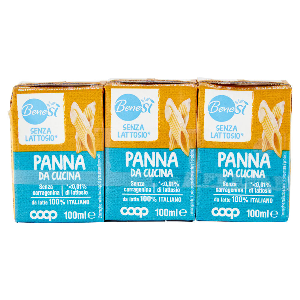 PANNA DA CUCINA UHT SENZA LATTOSIO BENE SI' COOP 3X ML 100 - 3