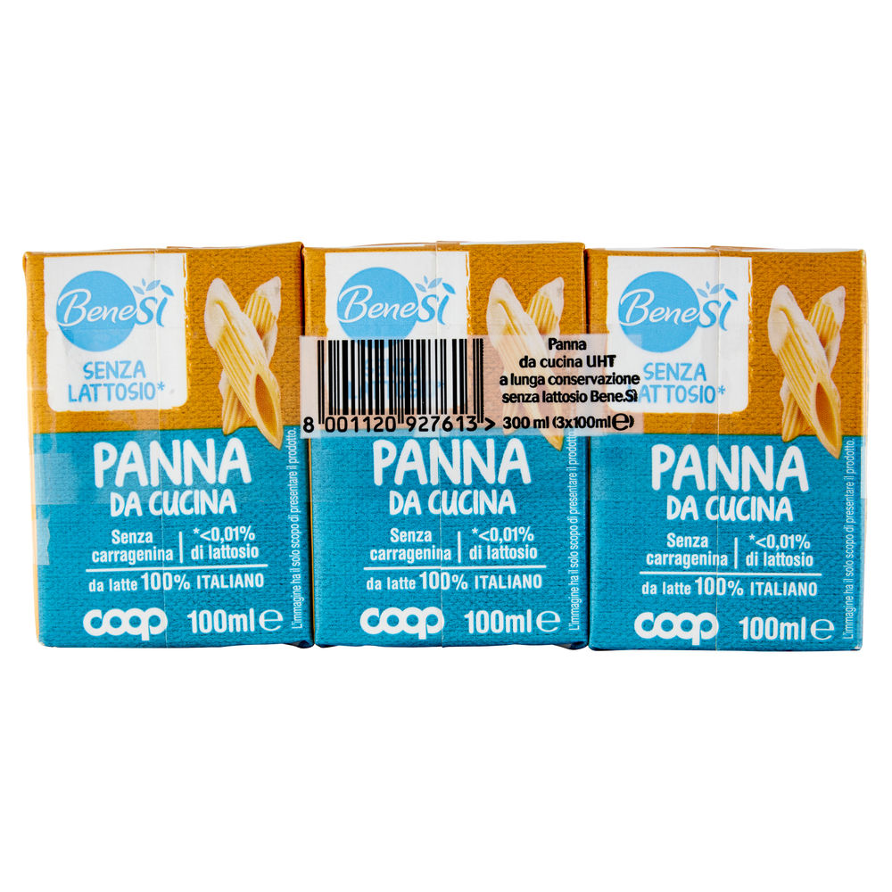 PANNA DA CUCINA UHT SENZA LATTOSIO BENE SI' COOP 3X ML 100 - 1