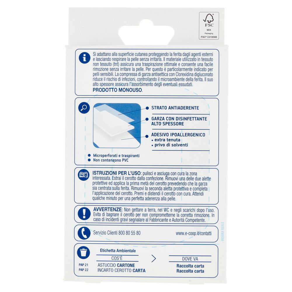 MEDICAZIONI ADESIVE TNT DELICATE COOP 10X7,5CM PZ 4 - 1