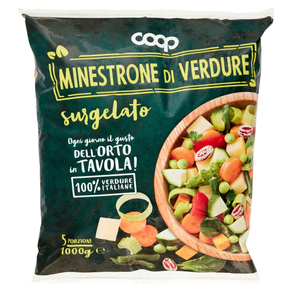 MINESTRONE DI VERDURE SURGELATO COOP BUSTA KG 1 - 10