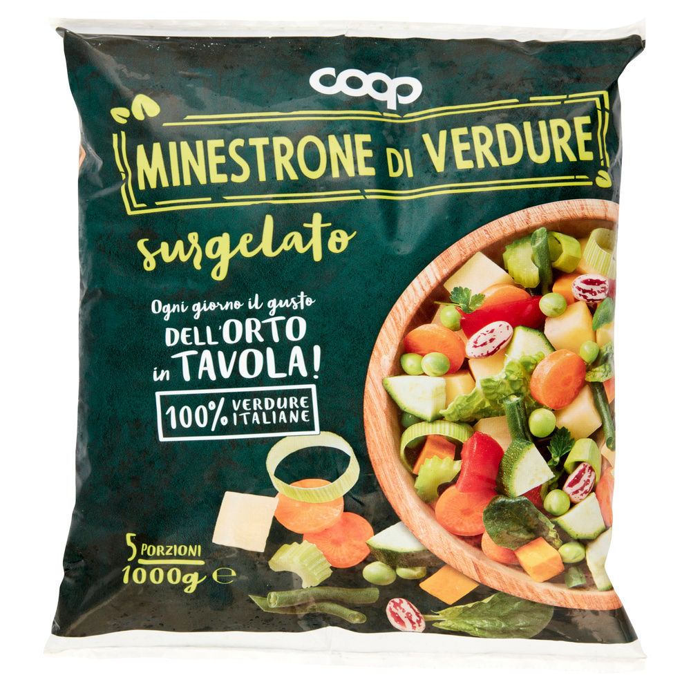 MINESTRONE DI VERDURE SURGELATO COOP BUSTA KG 1 - 11