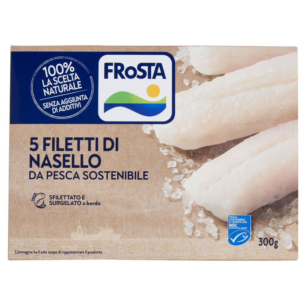 Filetti di nasello frosta scatola g 300