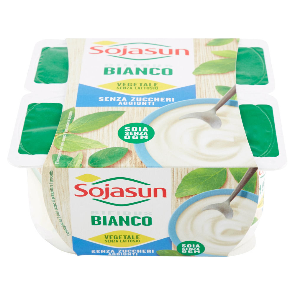 SOJASUN BIFIDUS BIANCO CON CALCIO SENZA ZUCCHERO CLUSTER 4X100 G - 6