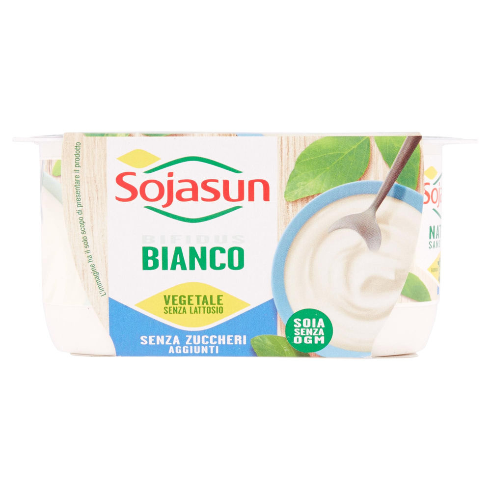 SOJASUN BIFIDUS BIANCO CON CALCIO SENZA ZUCCHERO CLUSTER 4X100 G - 4
