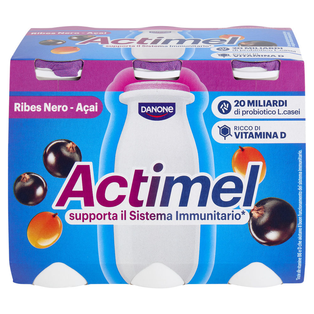 ACTIMEL DANONE RIBES NERO ACAI 6X100 G - 2