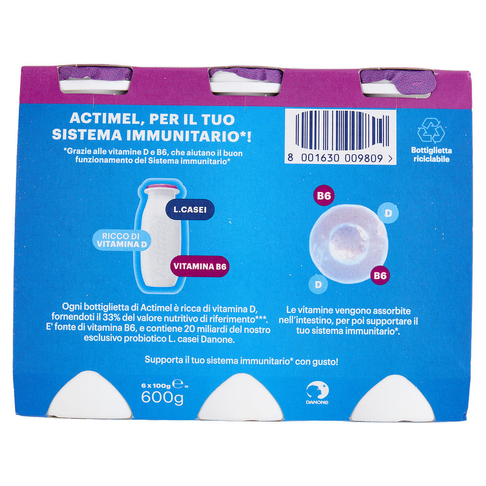 ACTIMEL DANONE RIBES NERO ACAI 6X100 G - 1