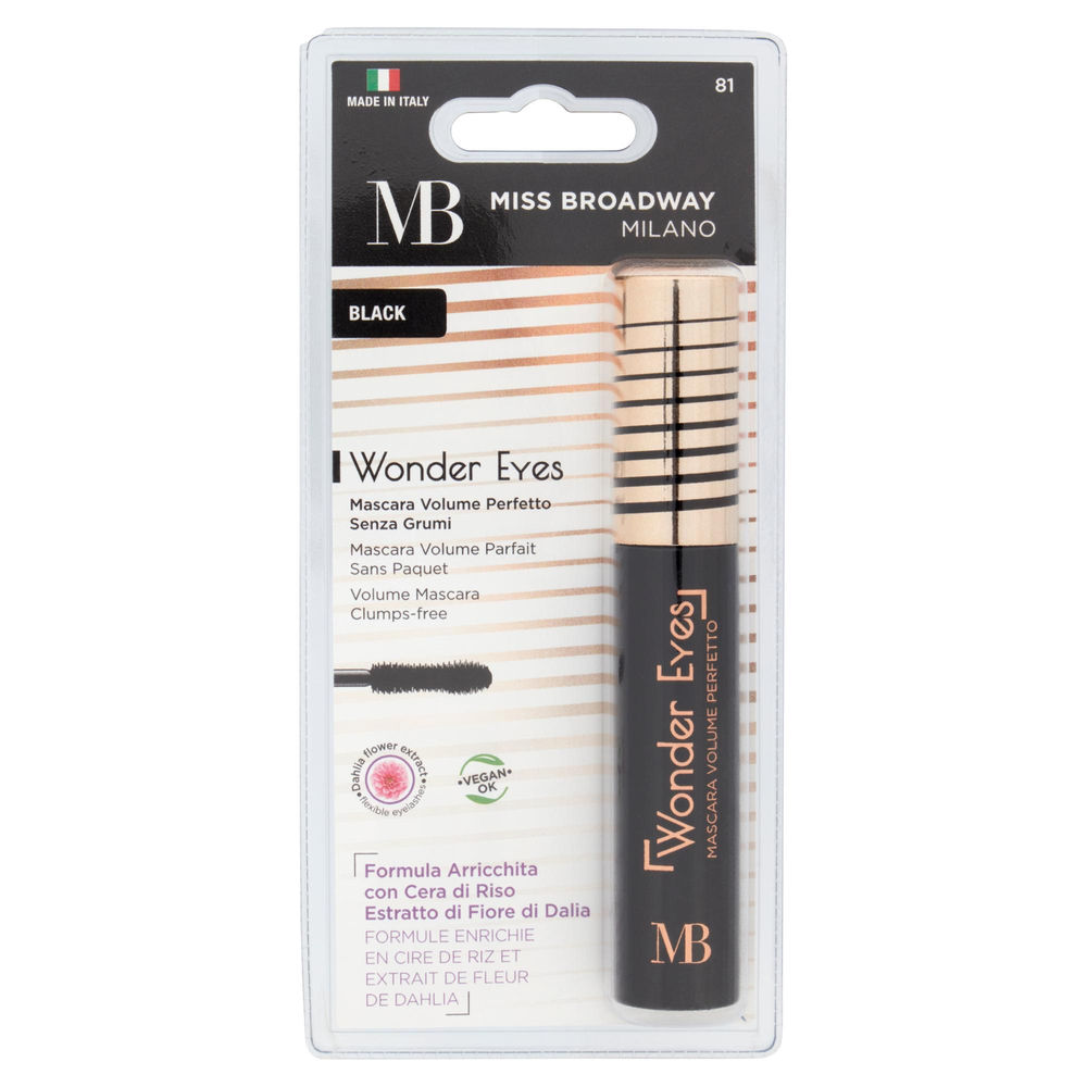 MASCARA MISS BROADWAY WONDER EYES VOLUME BLACK - 0