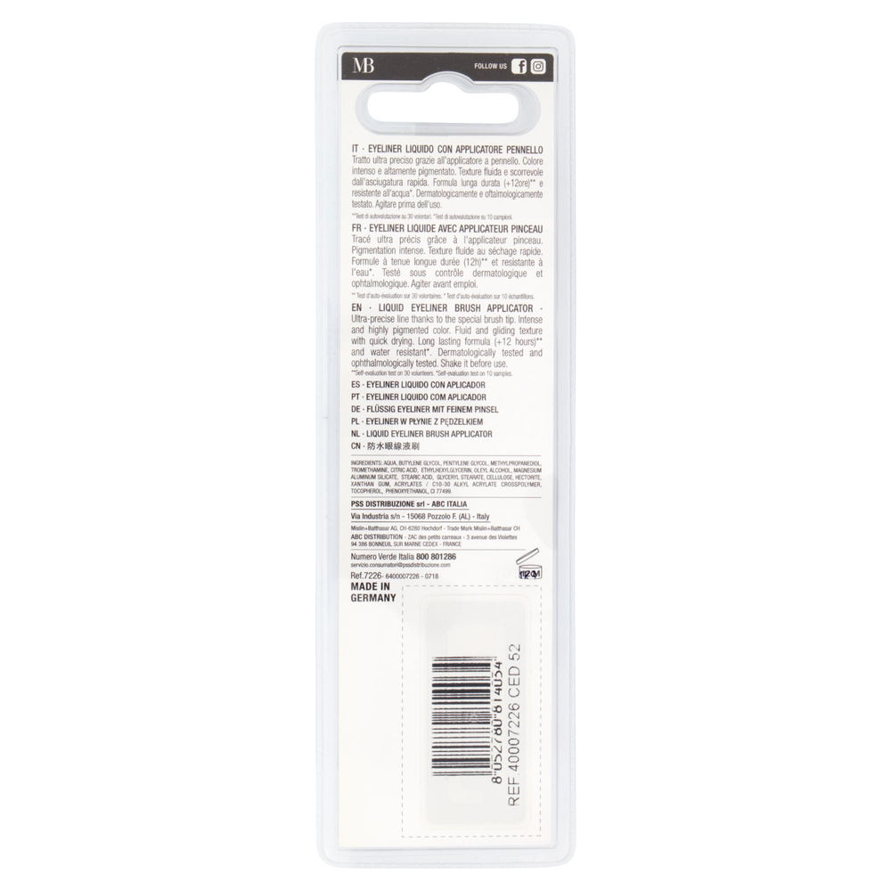 EYELINER MISS BROADWAY DIP IN LIQUID PELO BLACK - 1