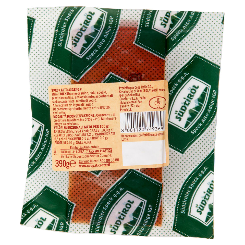 SPECK ALTO ADIGE IGP COOP TRANCIO SV G 390 - 2