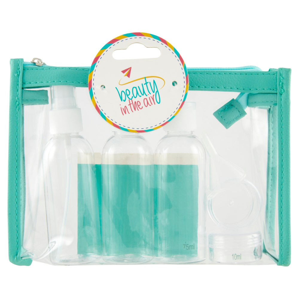 BORSINA PVC SET 5 FLACONI VUOTI BEAUTY IN THE AIR (3 FLAC.2 VAS.STICK.IMB) PZ1 - 0