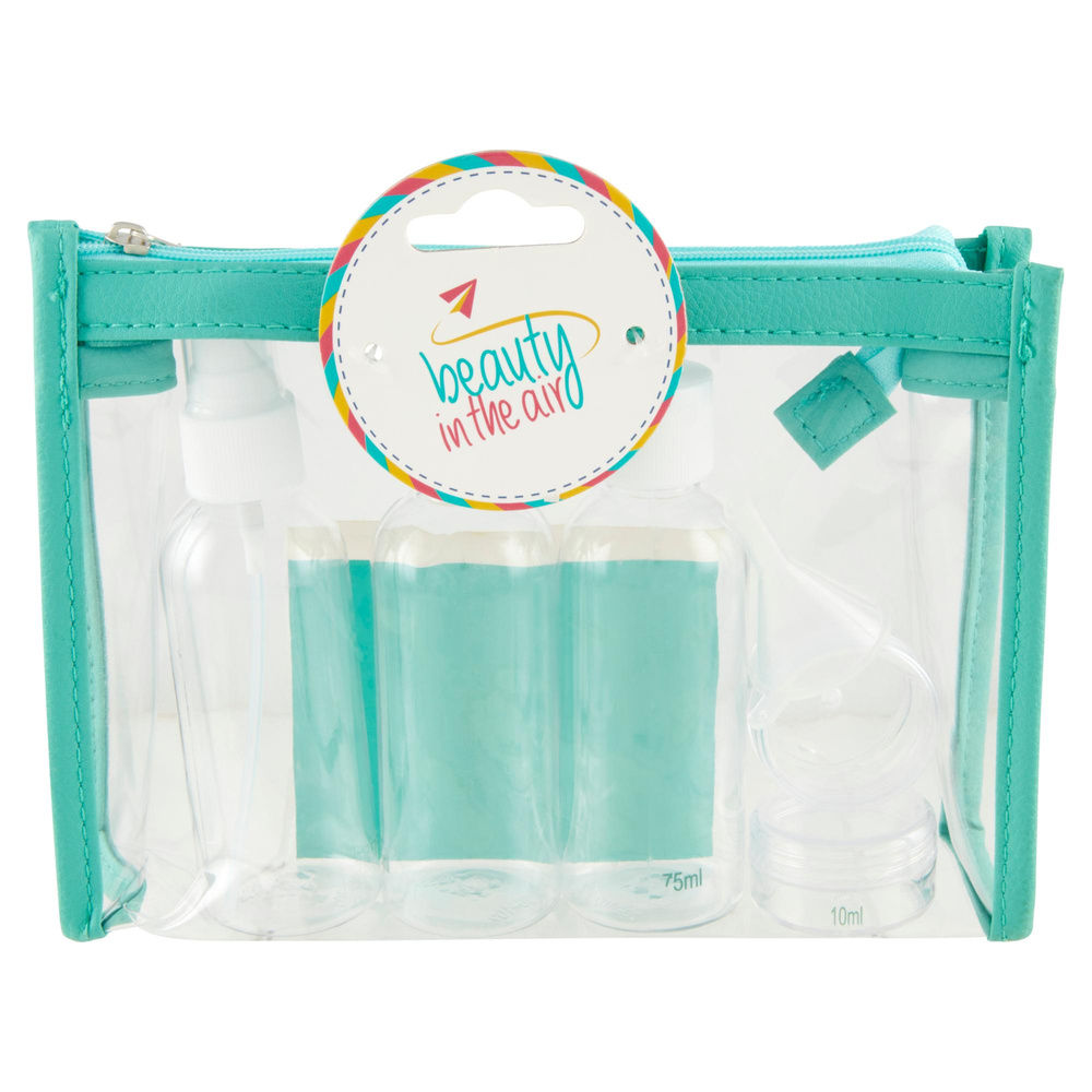 BORSINA PVC SET 5 FLACONI VUOTI BEAUTY IN THE AIR (3 FLAC.2 VAS.STICK.IMB) PZ1 - 3