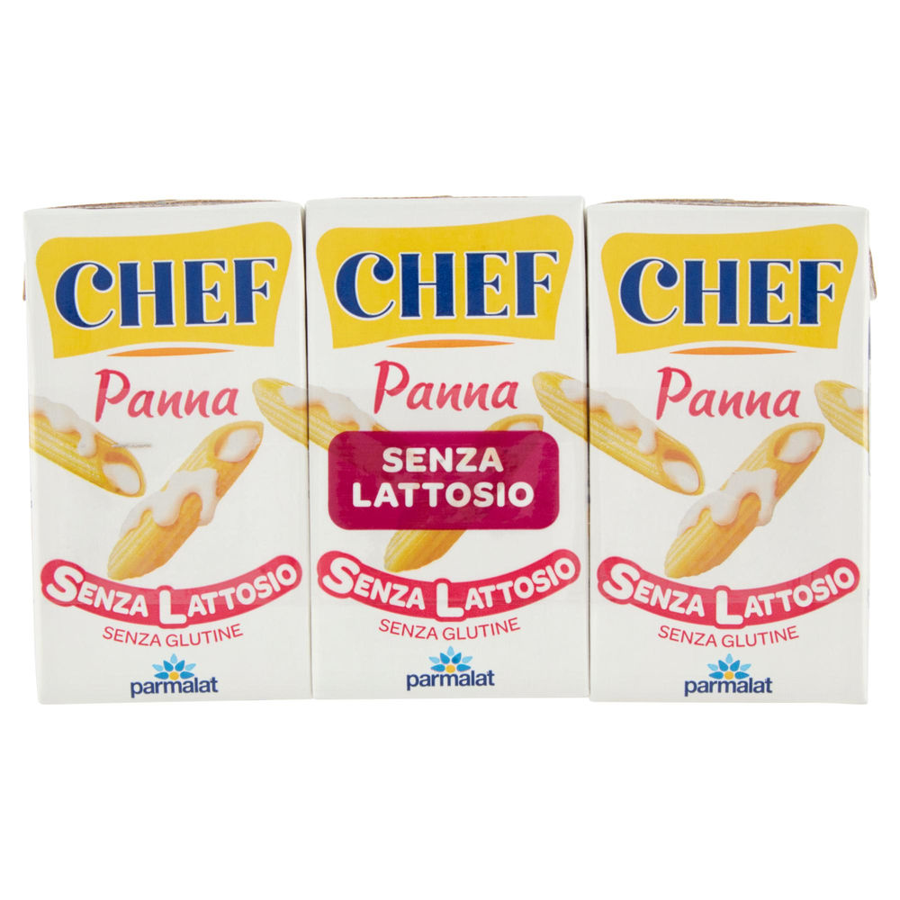 CHEF PANNA DELATTOSATA 3X125 ML - 0