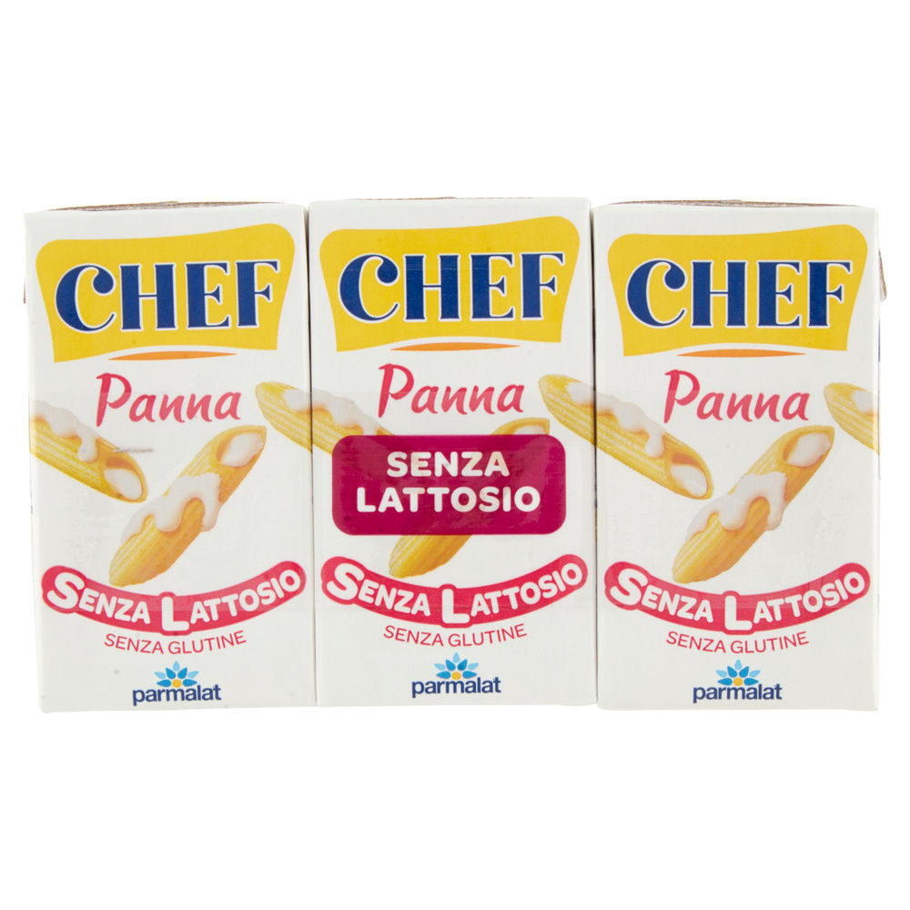 CHEF PANNA DELATTOSATA 3X125 ML - 3