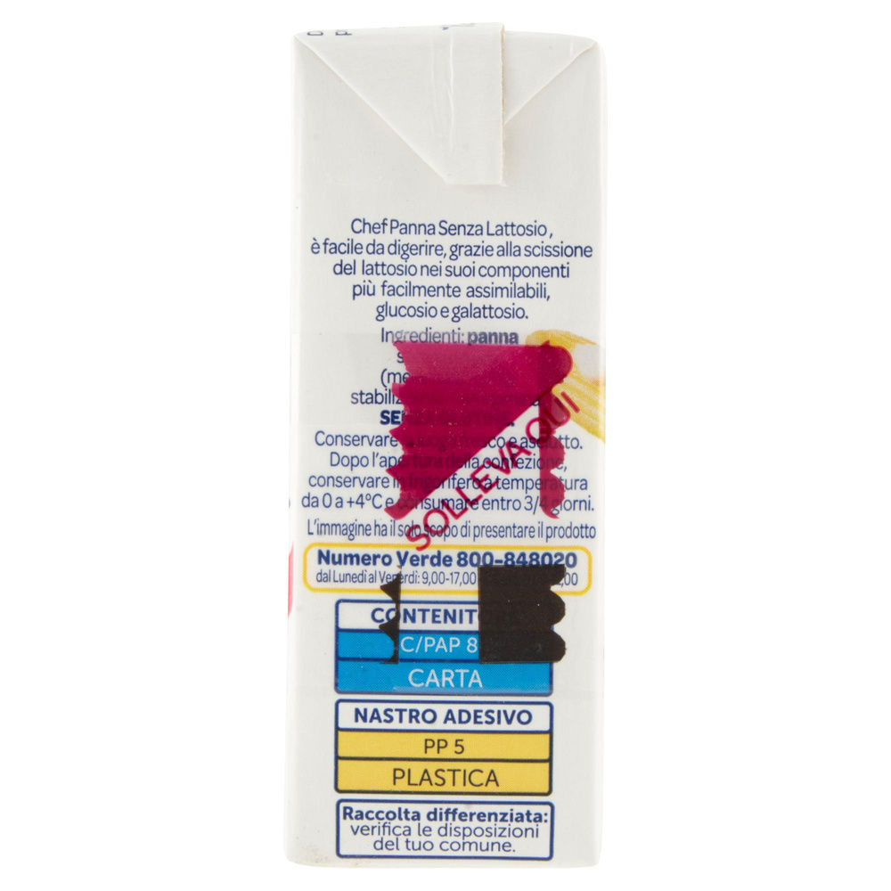 CHEF PANNA DELATTOSATA 3X125 ML - 4