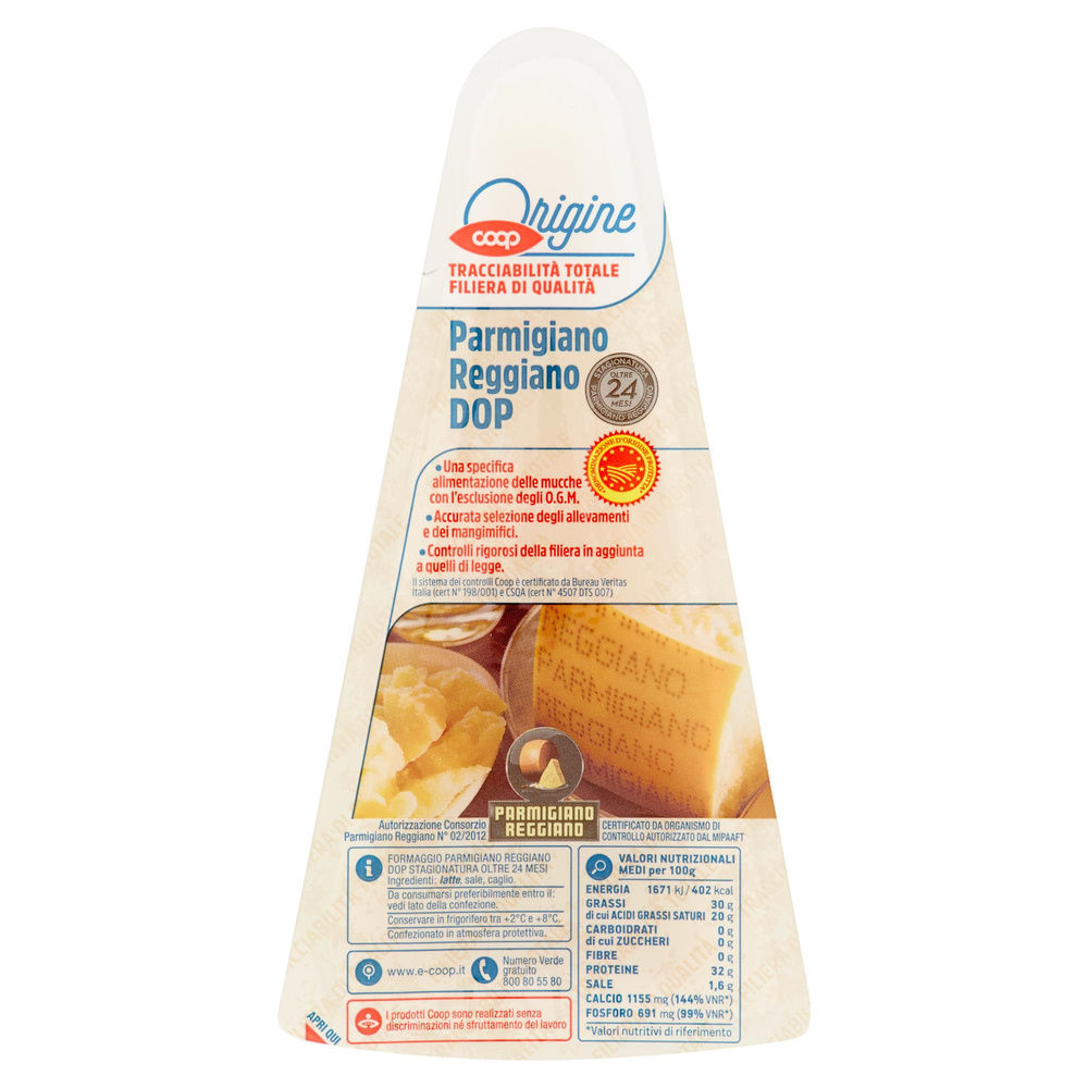 PARMIGIANO REGGIANO DOP STAGIONATO OLTRE 24 MESI ORIGINE COOP G 300 - 12