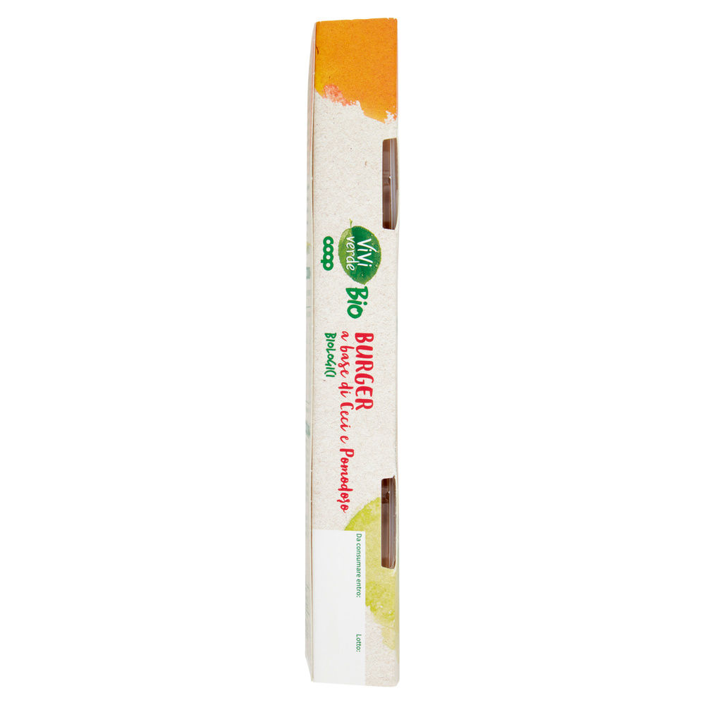BURGER VEGETALE COTTO AL FORNO BIO CECI E POMODORI VIVIVERDE COOP G 190 - 5