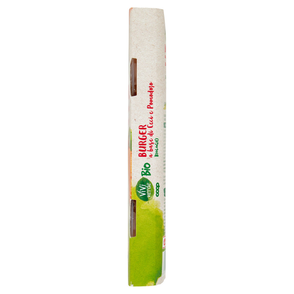 BURGER VEGETALE COTTO AL FORNO BIO CECI E POMODORI VIVIVERDE COOP G 190 - 6