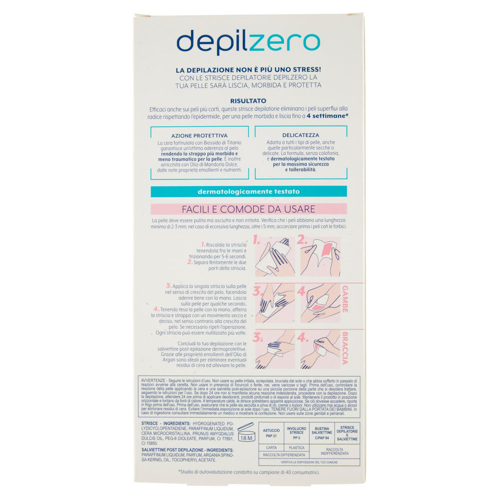 STRISCE GAMBE E BRACCIA DEPILZERO PZ.20 - 1