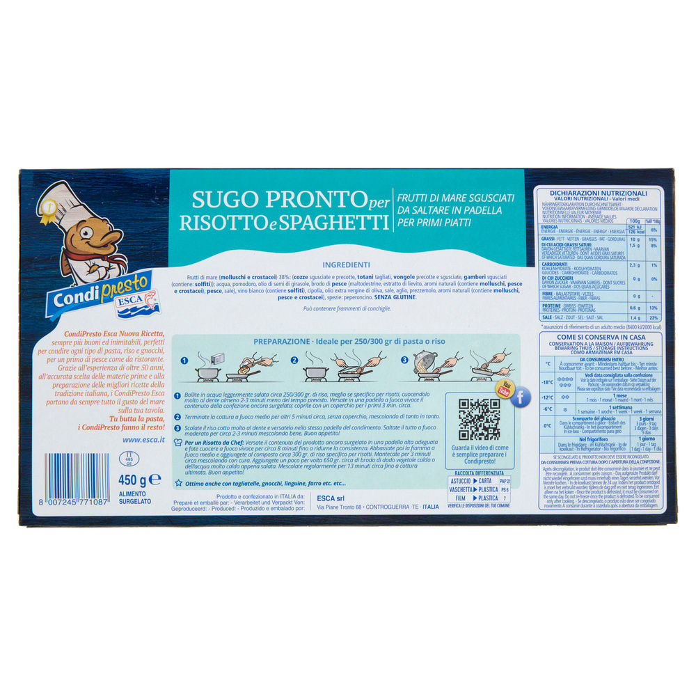 SUGO PRONTO PER RISOTTO E SPAGHETTI I CONDIPRESTO SCATOLA G 450 - 1