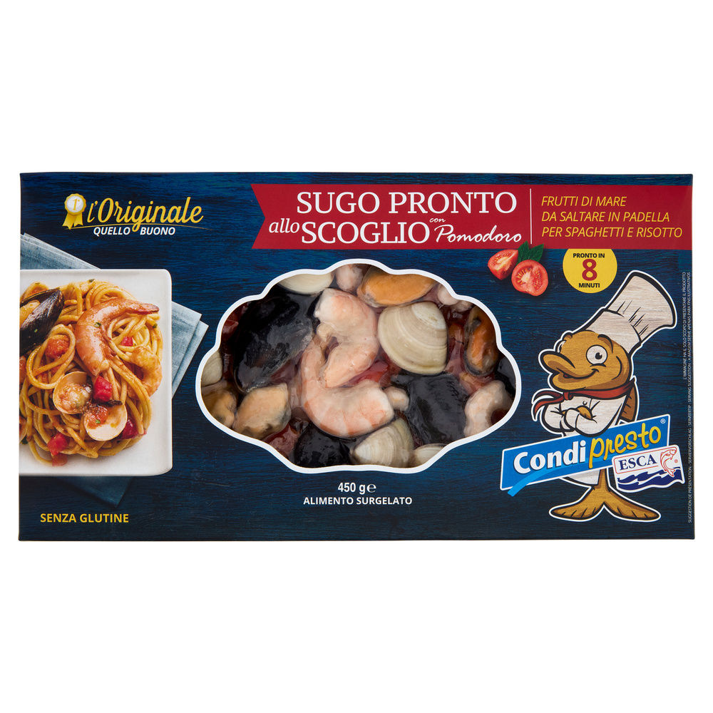 Sugo pronto scoglio al pomodoro i condipresto scatola g 450
