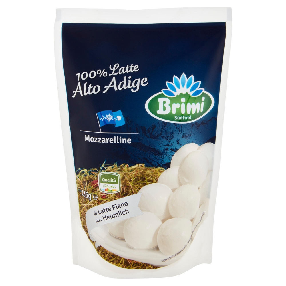 MOZZARELLINE LATTE FIENO 135G DOYPACK BRIMI - 4