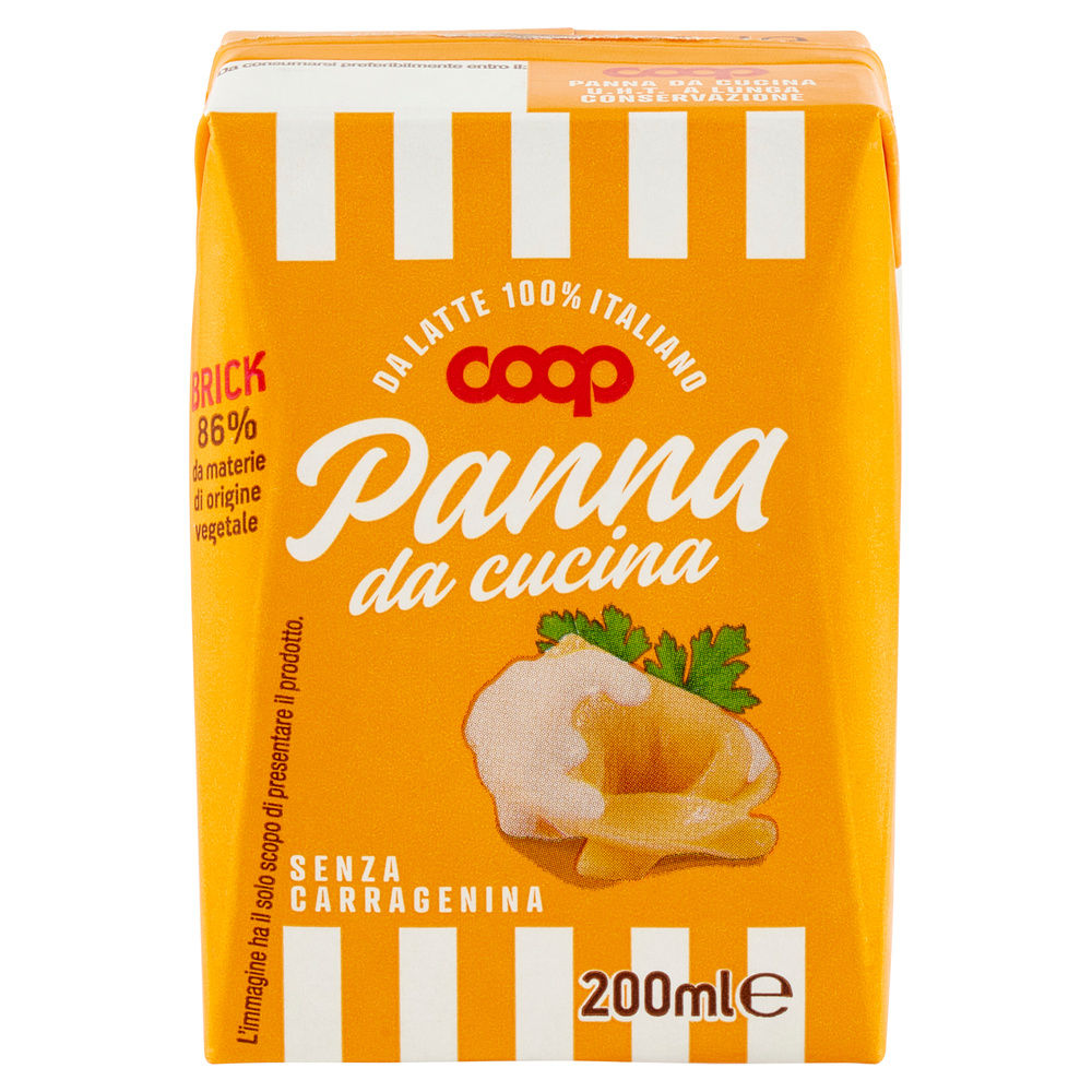 PANNA UHT DA CUCINA LATTE ITALIANO COOP T. EDGE 200 ML - 20