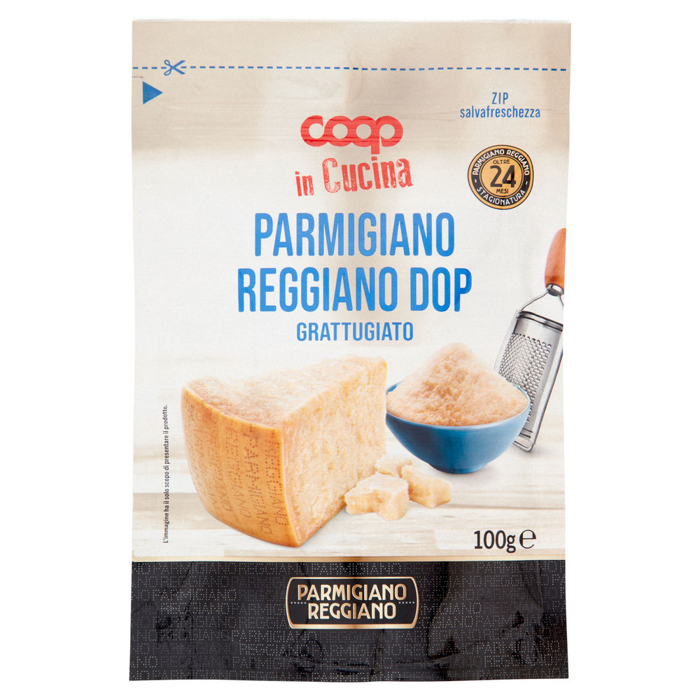 PARMIGIANO REGGIANO DOP 24 MESI GRATTUGIATO COOP G 100 - 1