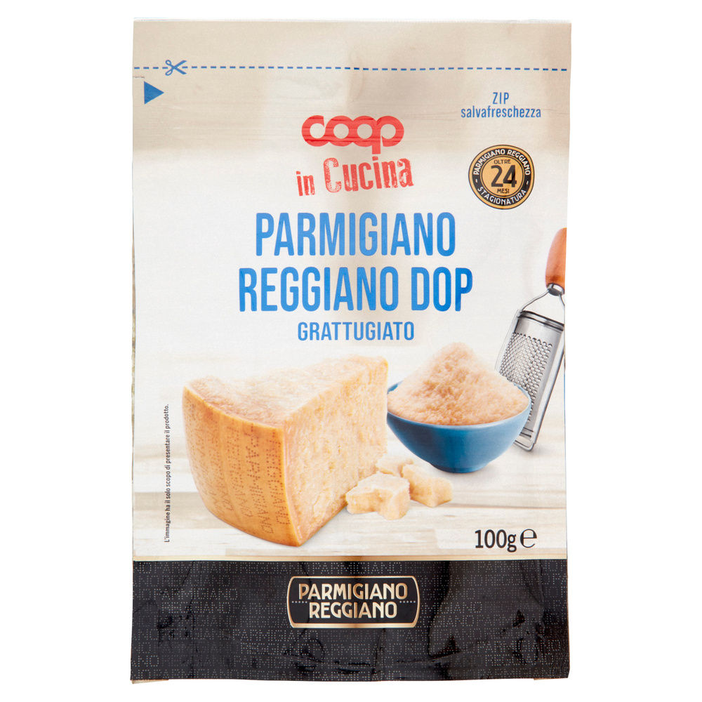 PARMIGIANO REGGIANO DOP 24 MESI GRATTUGIATO COOP G 100 - 9