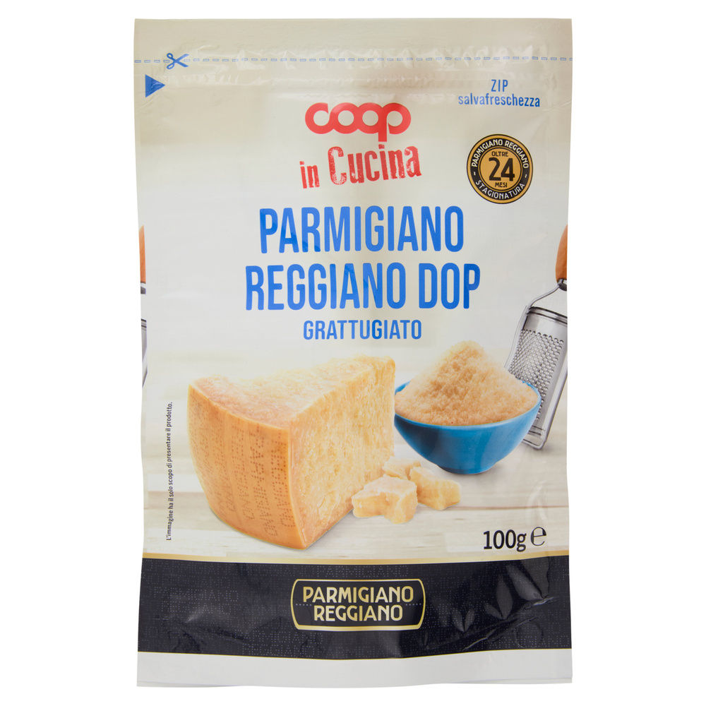 PARMIGIANO REGGIANO DOP 24 MESI GRATTUGIATO COOP G 100 - 0