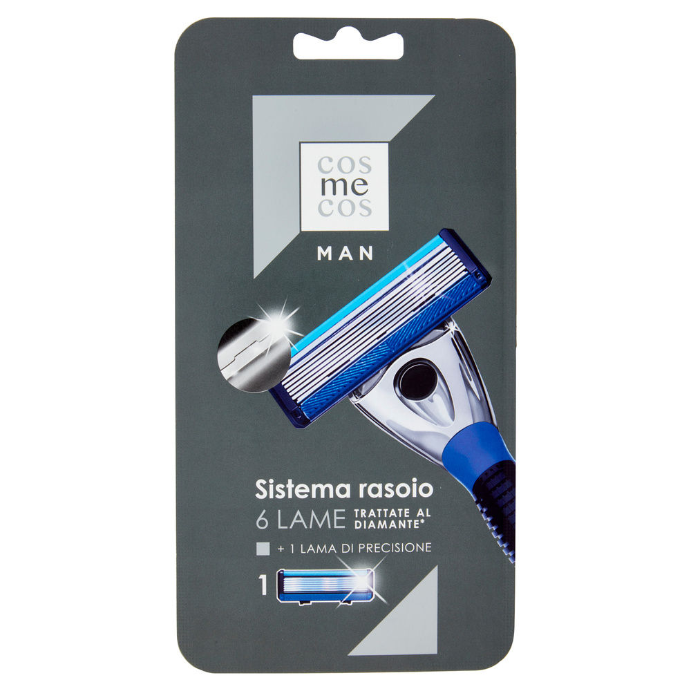 SISTEMA RASOIO 6 LAME COSMECOS MAN COOP PZ 1 - 4